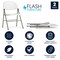 Flash Furniture White Plastic Folding Chair, PK2 2-DAD-YCD-70-WH-GG - alternate 5